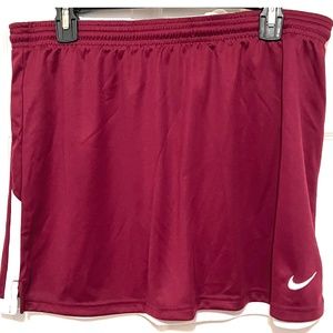 NIKE 707105-612 Dri Fit LACROSSE BURGUNDY SKIRT - Size XL - NEW